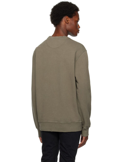 Golden Goose Khaki Distressed Sweatshirt