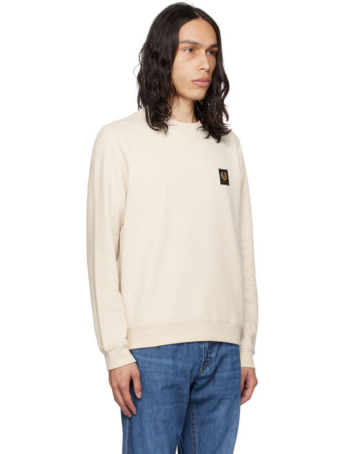 Belstaff Off-White Patch Sweatshirt