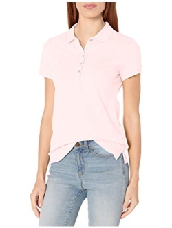 Women's 5-Button Short Sleeve Cotton Polo Shirt