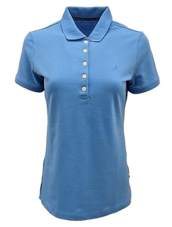 Women's 5-Button Short Sleeve Cotton Polo Shirt