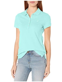 Women's 5-Button Short Sleeve Cotton Polo Shirt