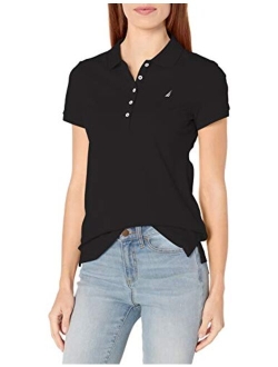 Women's 5-Button Short Sleeve Cotton Polo Shirt