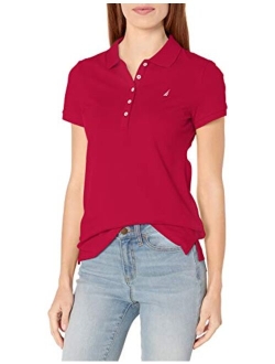 Women's 5-Button Short Sleeve Cotton Polo Shirt