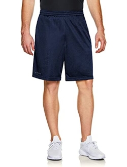 Men's Active Running Shorts, Gym Training Workout Shorts, Quick Dry Mesh Athletic Shorts with Pockets