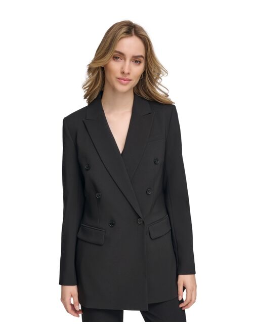 CALVIN KLEIN Women's X-Fit Ponte Double-Breasted Jacket