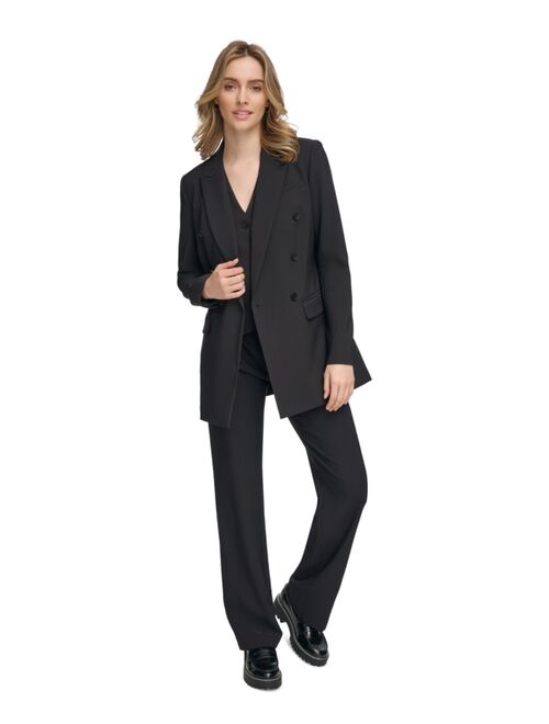 CALVIN KLEIN Women's X-Fit Ponte Double-Breasted Jacket