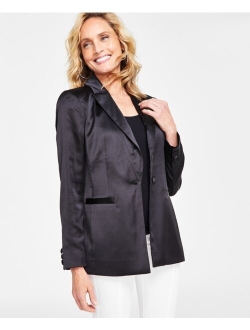 I.N.C. INTERNATIONAL CONCEPTS Women's Satin Blazer, Created for Macy's