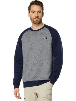 Quilted Crew Neck Color-Block