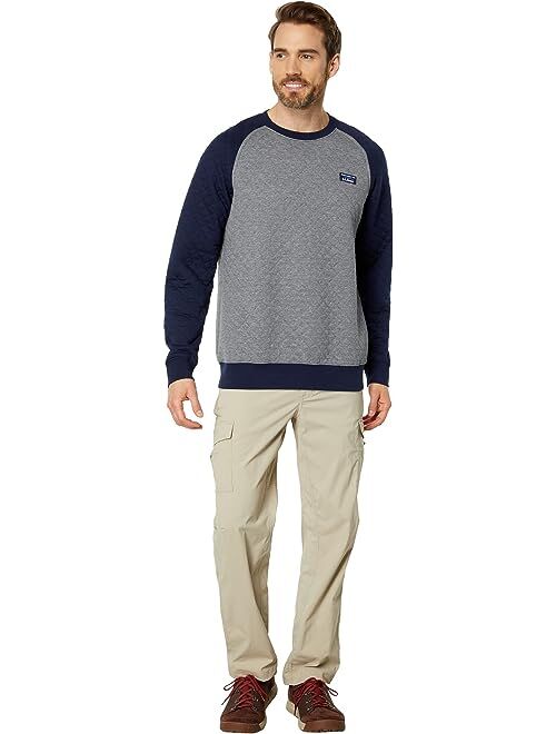 L.L.Bean Quilted Crew Neck Color-Block