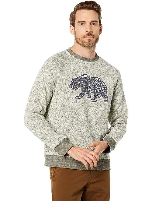 Lucky Brand Los Feliz Fleece California Bear Crew