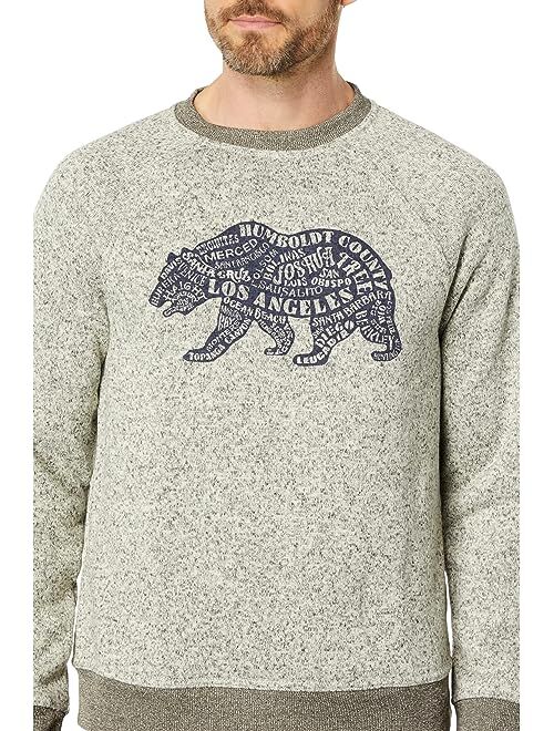 Lucky Brand Los Feliz Fleece California Bear Crew