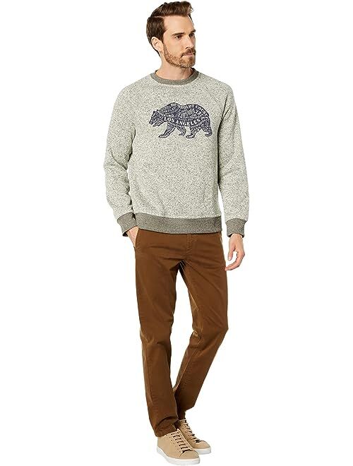 Lucky Brand Los Feliz Fleece California Bear Crew