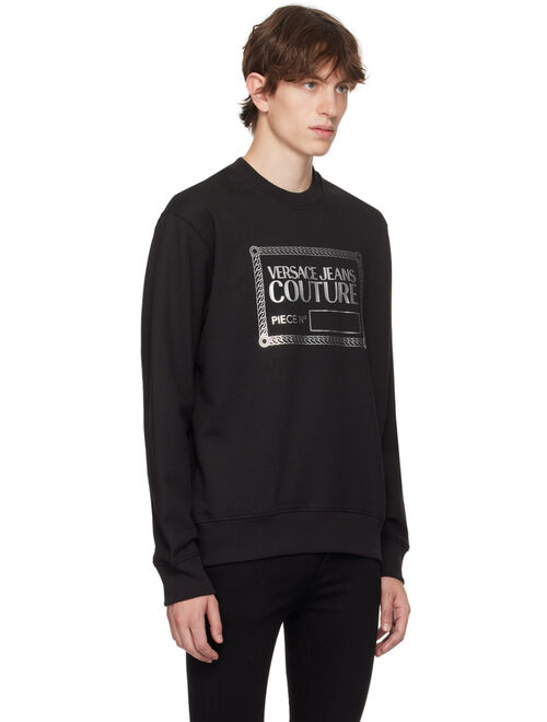 Versace Jeans Couture Black Piece Number Sweatshirt