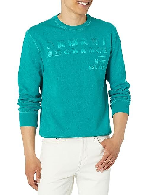 Armani Exchange Cotton Crew Neck Sweatshirt