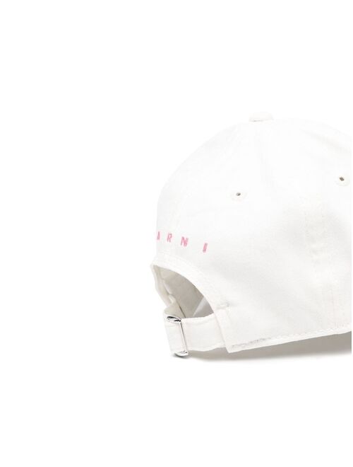 Marni Kids logo embroidered cap