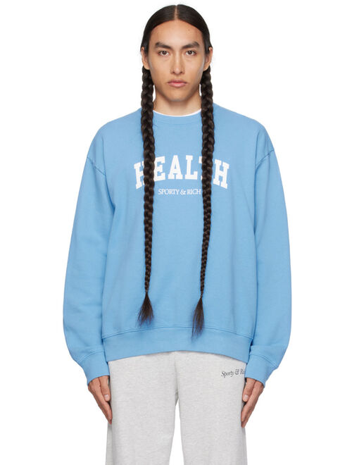 Sporty & Rich Blue Health Ivy Sweatshirt