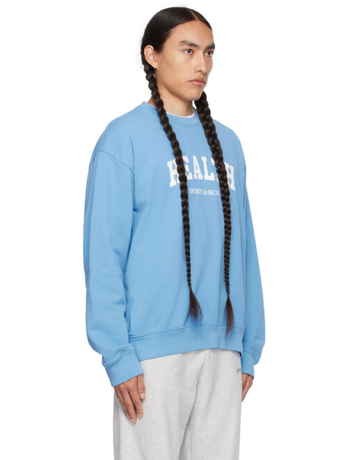 Sporty & Rich Blue Health Ivy Sweatshirt