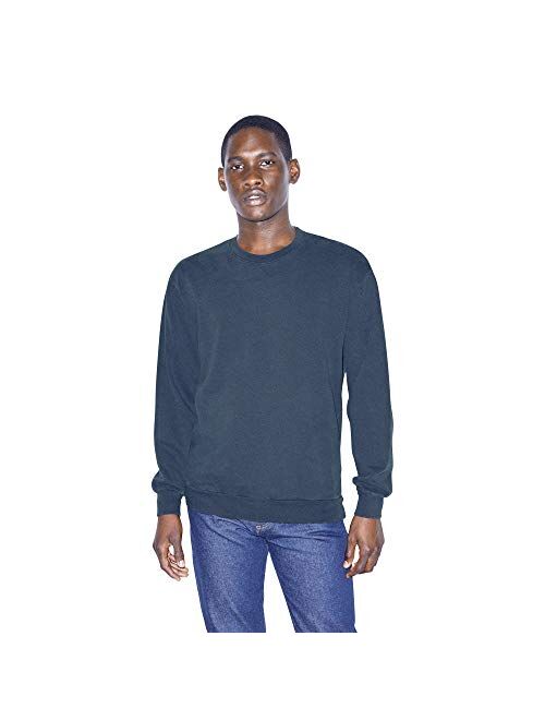 American Apparel Men's French Terry Long Sleeve Crewneck Pullover