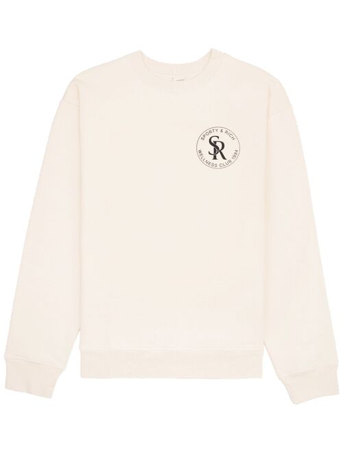 Sporty & Rich logo-print cotton sweatshirt