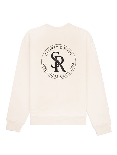 Sporty & Rich logo-print cotton sweatshirt