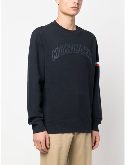 Moncler logo-print cotton sweatshirt