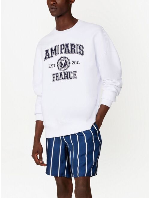 AMI Paris Paris France printed sweatshirt