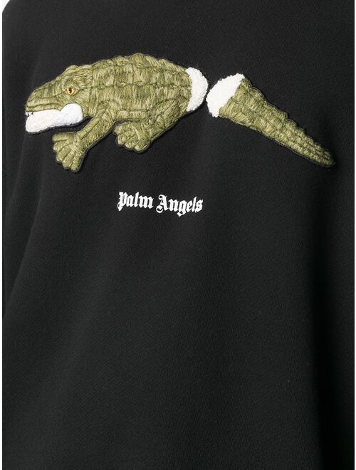 Palm Angels Croco crewneck sweatshirt