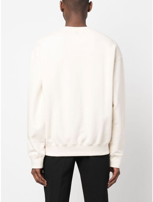 Jil Sander logo-print crew neck sweatshirt