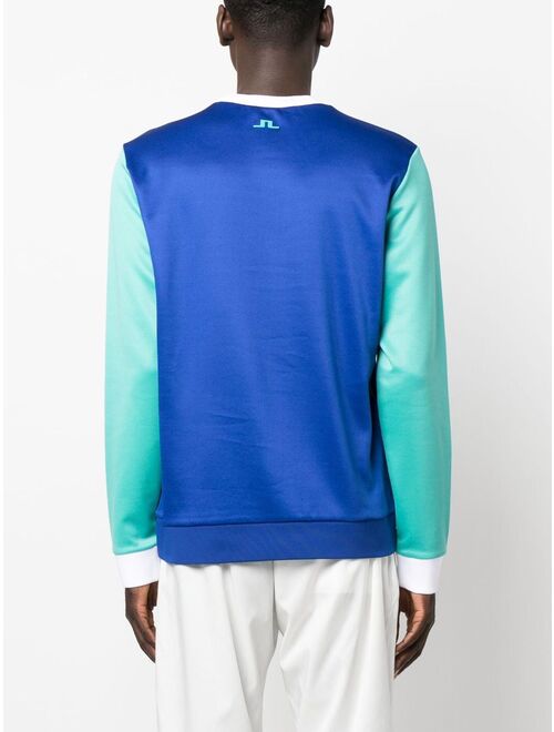 J.Lindeberg colourblock long-sleeve sweater