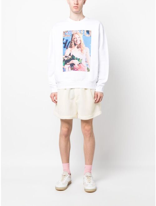 JW Anderson Carrie graphic-print cotton sweatshirt