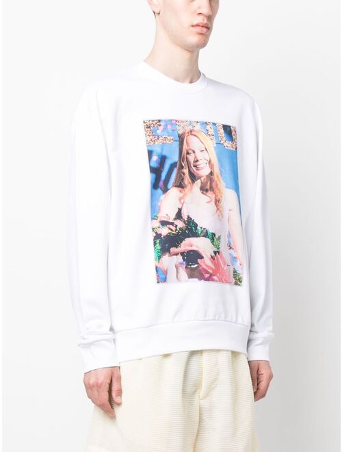 JW Anderson Carrie graphic-print cotton sweatshirt