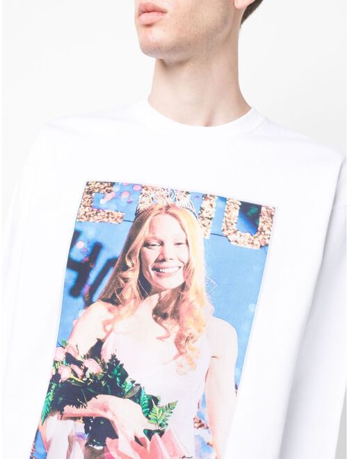 JW Anderson Carrie graphic-print cotton sweatshirt