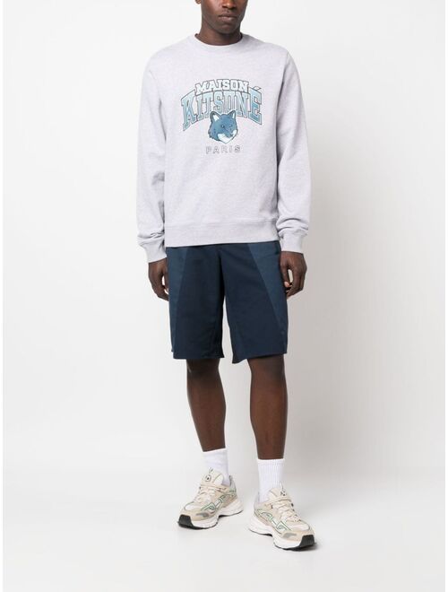 Maison Kitsune logo-print cotton sweatshirt