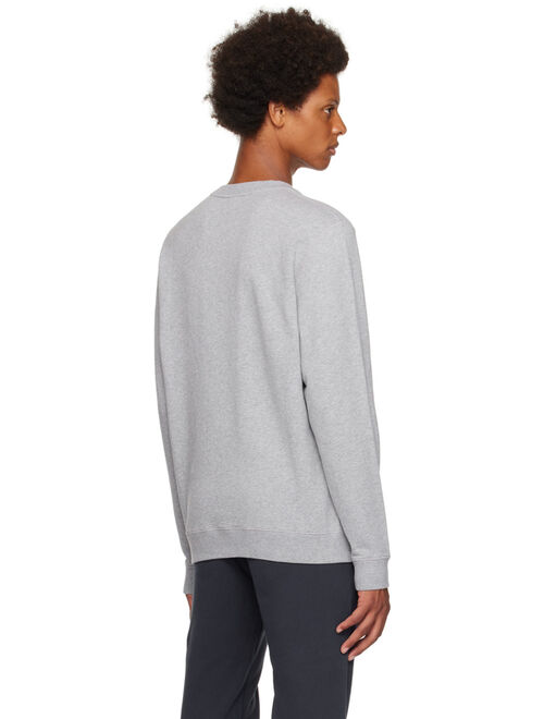 Sunspel Grey V-Stitch Sweatshirt