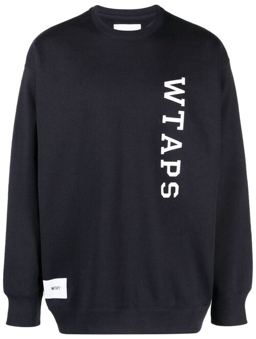 WTAPS logo-print cotton sweatshirt