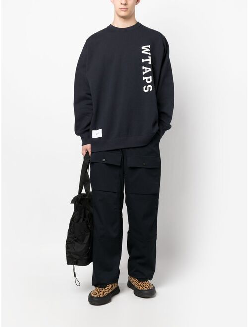 WTAPS logo-print cotton sweatshirt