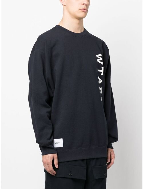 WTAPS logo-print cotton sweatshirt