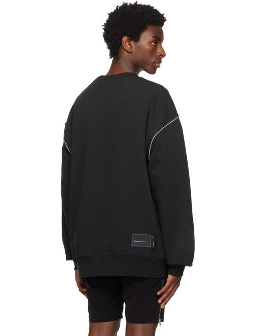 We11done Black Reflective Sweatshirt