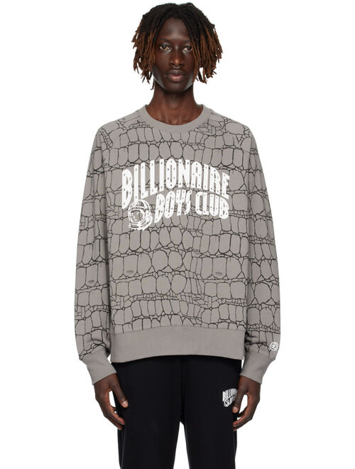 Billionaire Boys Club Gray Printed Sweatshirt