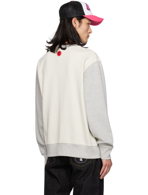 ICECREAM Off-White & Gray Collegiate Sweatshirt