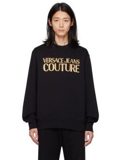 Jeans Couture Black Printed Sweatshirt