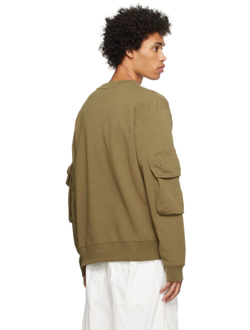 Dries Van Noten Khaki Cargo Sweatshirt