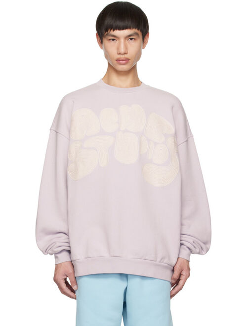 Acne Studios Purple Embroidered Sweatshirt