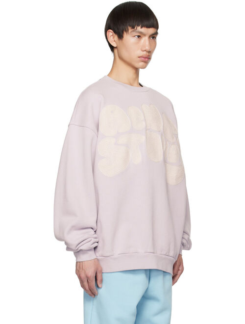 Acne Studios Purple Embroidered Sweatshirt