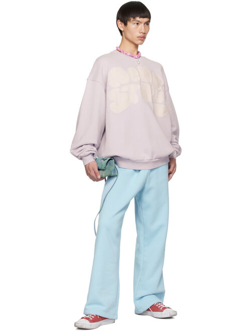 Acne Studios Purple Embroidered Sweatshirt