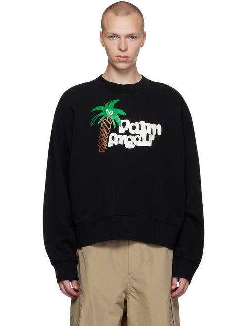 Palm Angels Black Sketchy Sweatshirt