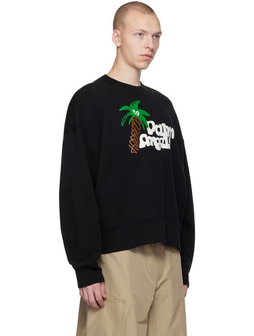 Palm Angels Black Sketchy Sweatshirt