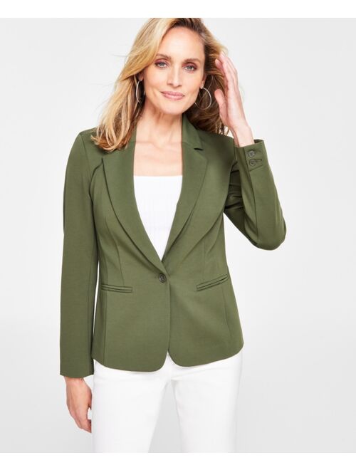 I.N.C. INTERNATIONAL CONCEPTS Women's Ponte Blazer, Created for Macy's