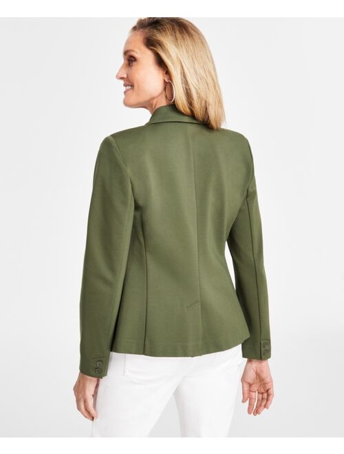 I.N.C. INTERNATIONAL CONCEPTS Women's Ponte Blazer, Created for Macy's