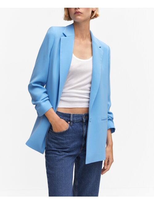 MANGO Women's Flowy Suit Blazer